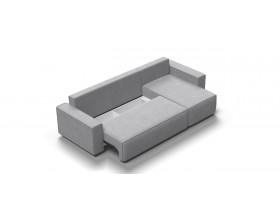 Норд угловой диван Велюр Монолит сталь