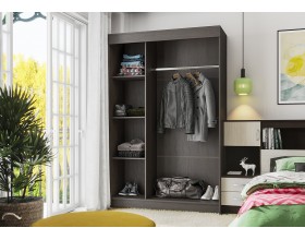 Шкаф-купе Бассо 1,3м венге / дуб белфорд