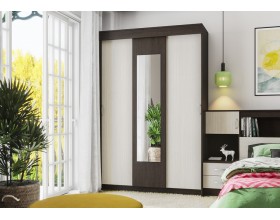 Шкаф-купе Бассо 1,3м венге / дуб белфорд