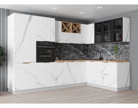 Кухня Вариант фасада Монца Мрамор Арктик 3,0*1,8м 
