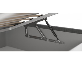 Кровать Босс Классик Про+ПМ велюр MONOLIT Серый  160*200