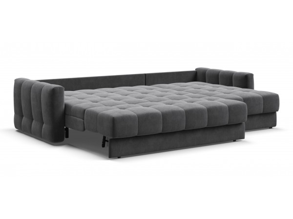 Угловой диван BOSS Sleep 160 велюр Monolit серый Угловой диван BOSS Sleep 160 велюр Monolit серый