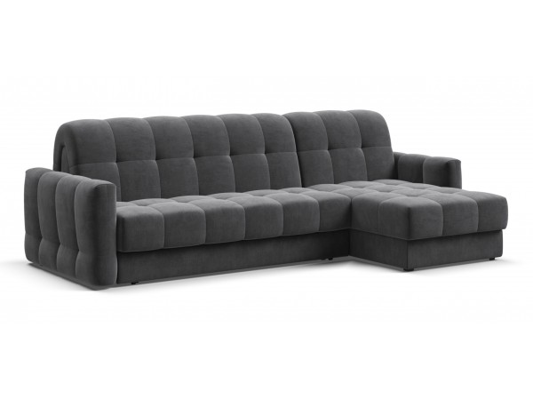 Угловой диван BOSS Sleep 160 велюр Monolit серый Угловой диван BOSS Sleep 160 велюр Monolit серый