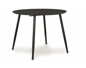 Стол Стенли черый мрамор 