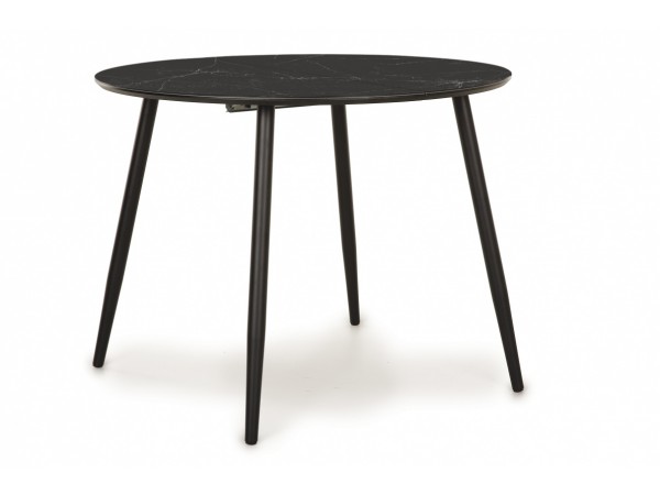 Стол Стенли черый мрамор 