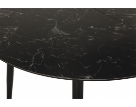 Стол Стенли черый мрамор 