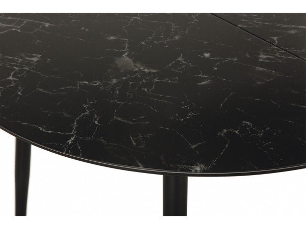 Стол Стенли черый мрамор 