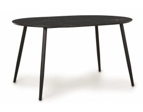 Стол Стенли черый мрамор 