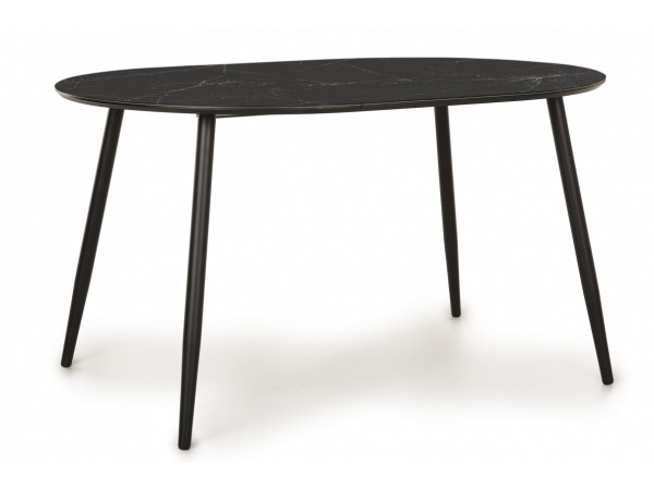 Стол Стенли черый мрамор 