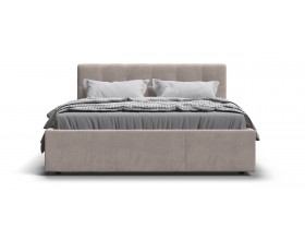 Белла Кровать+ПМ 160*200 Велюр Монолит латте