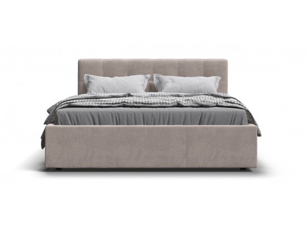 Кровать Белла велюр Monolit латте + ПМ 160*200