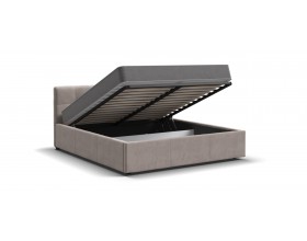 Белла Кровать+ПМ 160*200 Велюр Монолит латте