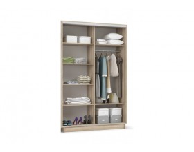 Шкаф-купе РИМ-140 сонома, белый снег