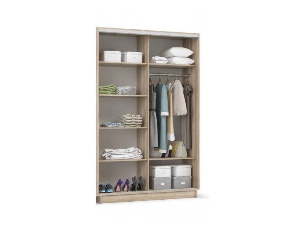 Шкаф-купе РИМ-140 сонома, белый снег Шкаф-купе РИМ-140 сонома, белый снег