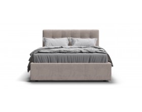 Белла Кровать+ПМ 140*200 Велюр Монолит латте
