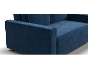 Норд двухместный диван Велюр Монолит синий