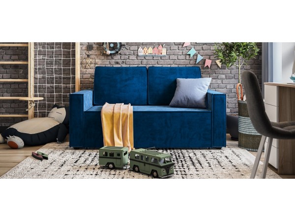 Диван NORD Compact велюр Monolit синий
