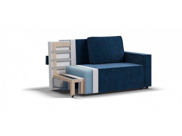 Диван NORD Compact велюр Monolit синий