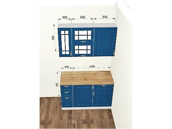 Кухня Гранд (Синий) 1,3м Кухня Гранд (Синий) 1,3м