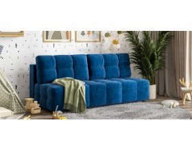 Денди Мини диван Велюр Монолит синий