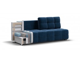 Денди Мини диван Велюр Монолит синий