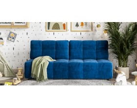 Денди Мини диван Велюр Монолит синий