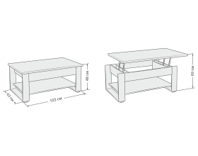 Стол журнальный Люкс Венге