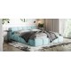 BOSS DREAM Кровать+ПМ 160*200 велюр MONOLIT Aqua NEW