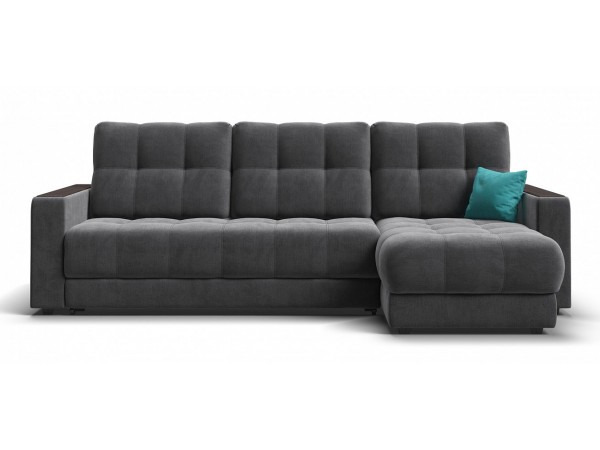 Угловой диван BOSS 3.0 Classic XL велюр Monolit серый