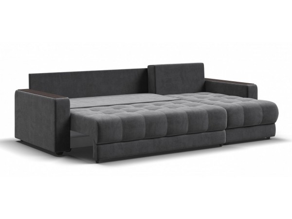 Угловой диван BOSS 3.0 Classic XL велюр Monolit серый