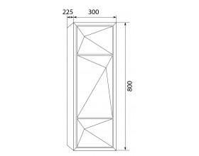 Пенал Romb 30П 1д. White L