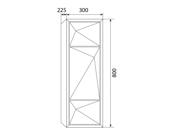 Пенал Romb 30П 1д. White L