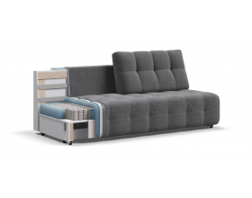 Босс Мини диван Рогожка Мальмо серый