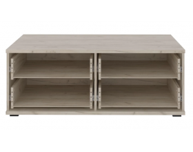 Тумба под ТВ 2 ящика Альянс СТЛ.435.08 Дуб крафт/Белый глянец