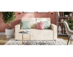 Норд двухместный диван Велюр Алькантара пепел