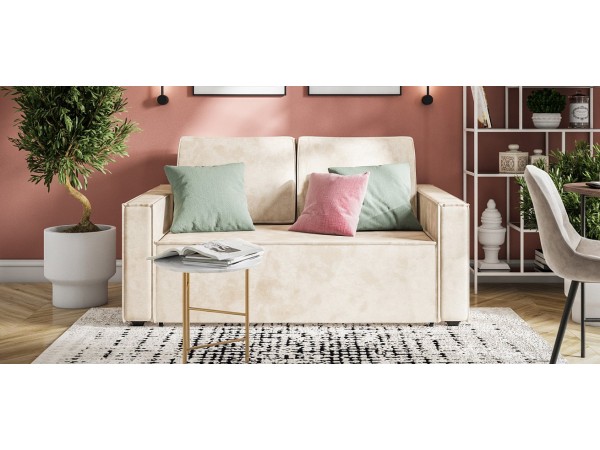 Диван NORD Compact велюр Alkantara пепел 