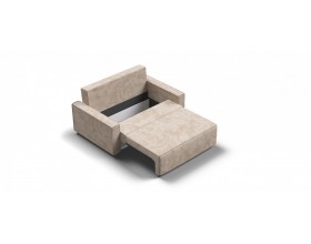 Норд двухместный диван Велюр Алькантара пепел