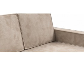 Норд двухместный диван Велюр Алькантара пепел