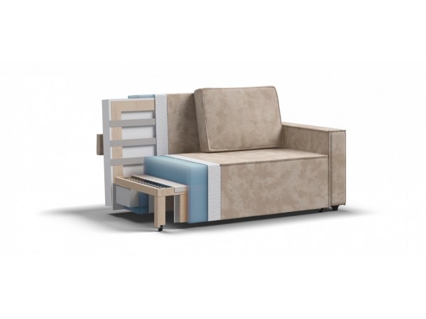 Диван NORD Compact велюр Alkantara пепел 