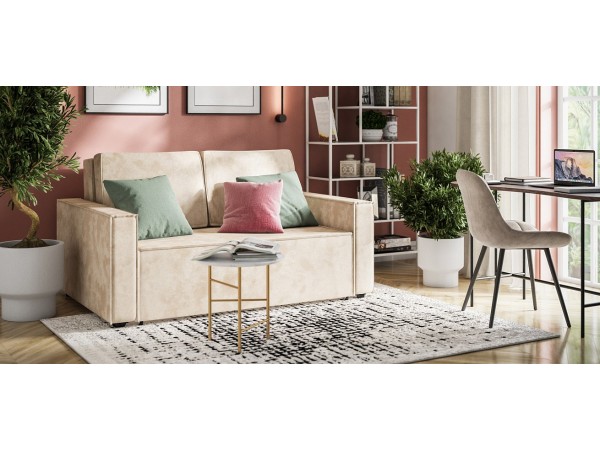 Диван NORD Compact велюр Alkantara пепел 