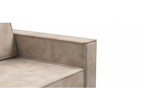 Норд двухместный диван Велюр Алькантара пепел