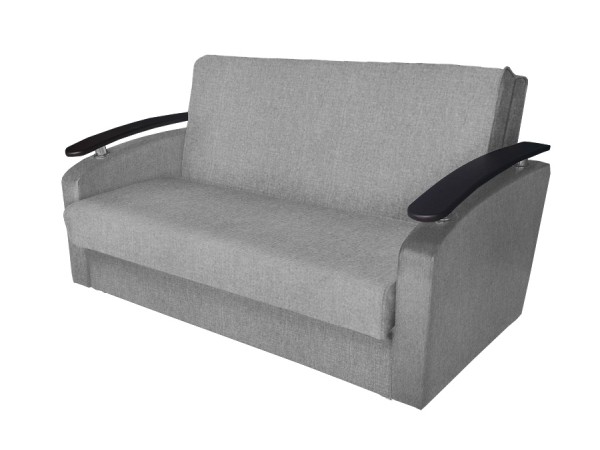 Диван Виктория 140 с декором 2 (рогожка серый)