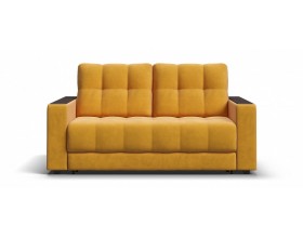 Босс двухместный диван Велюр Монолит желтый