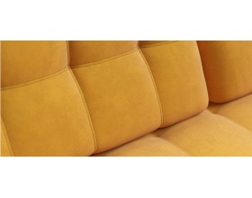 Босс двухместный диван Велюр Монолит желтый