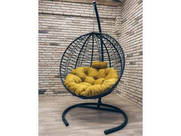 Подвесное кресло Кокон Круглое Премиум зигзаг