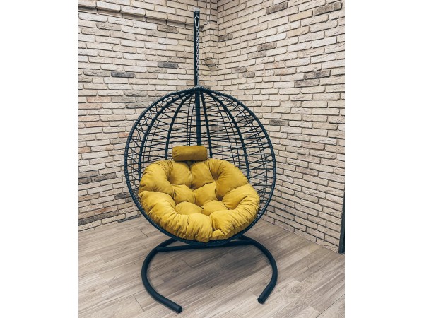 Подвесное кресло Кокон Круглое Премиум зигзаг