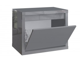 Тумба для обуви Норден-Н серый глянец СТЛ.413.02