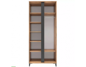 Богемия 463.01 Шкаф 2-х дверный Дуб барокко/Бежевый