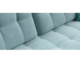 Босс двухместный диван Велюр Монолит аква