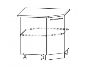 Корпус шкафа нижний угловой ШНУ 850*850